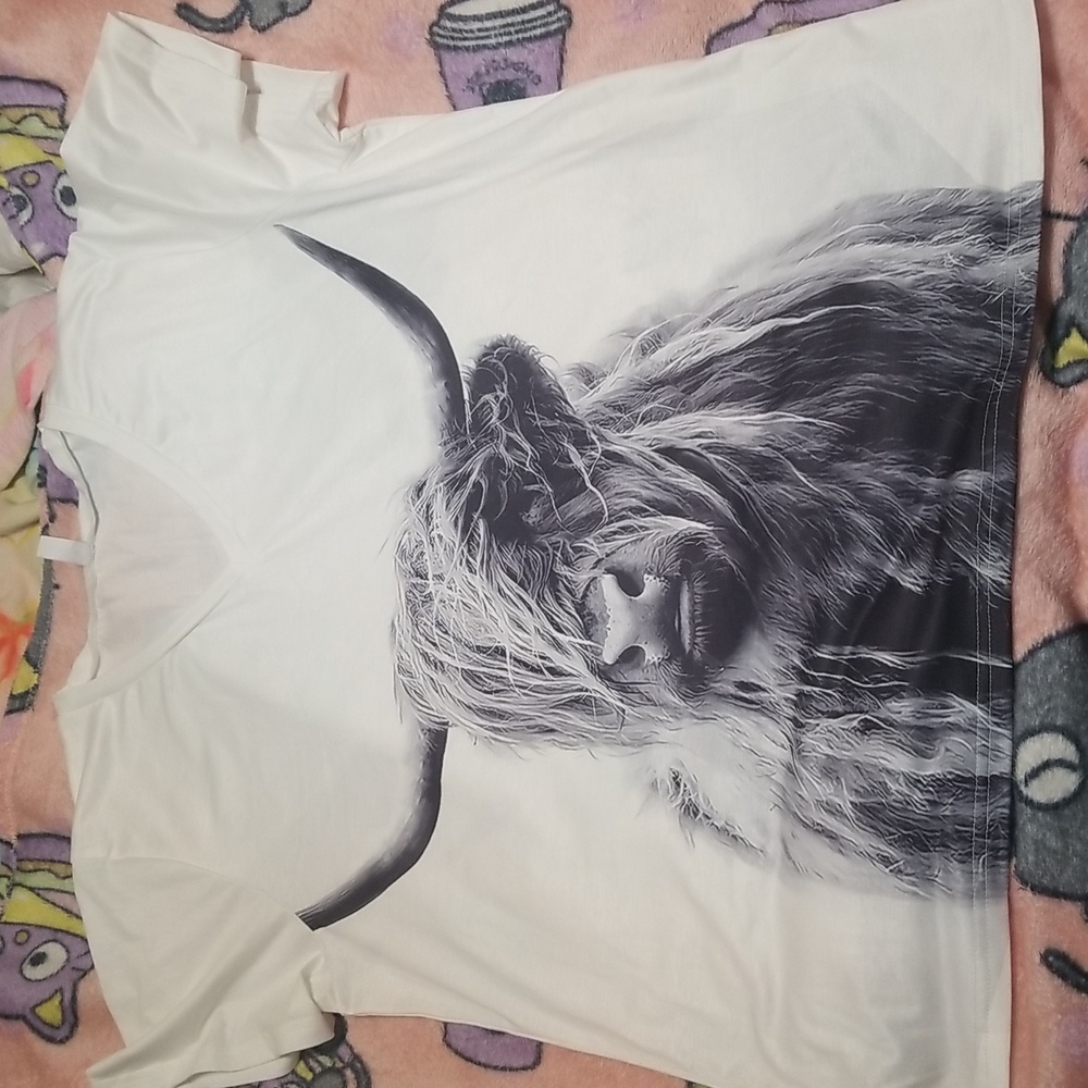 Chicyea Women's Highland Cow T-shirt